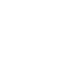 A white tooth on a black background is the perfect image to showcase the expertise of a Dentist in Hampstead.